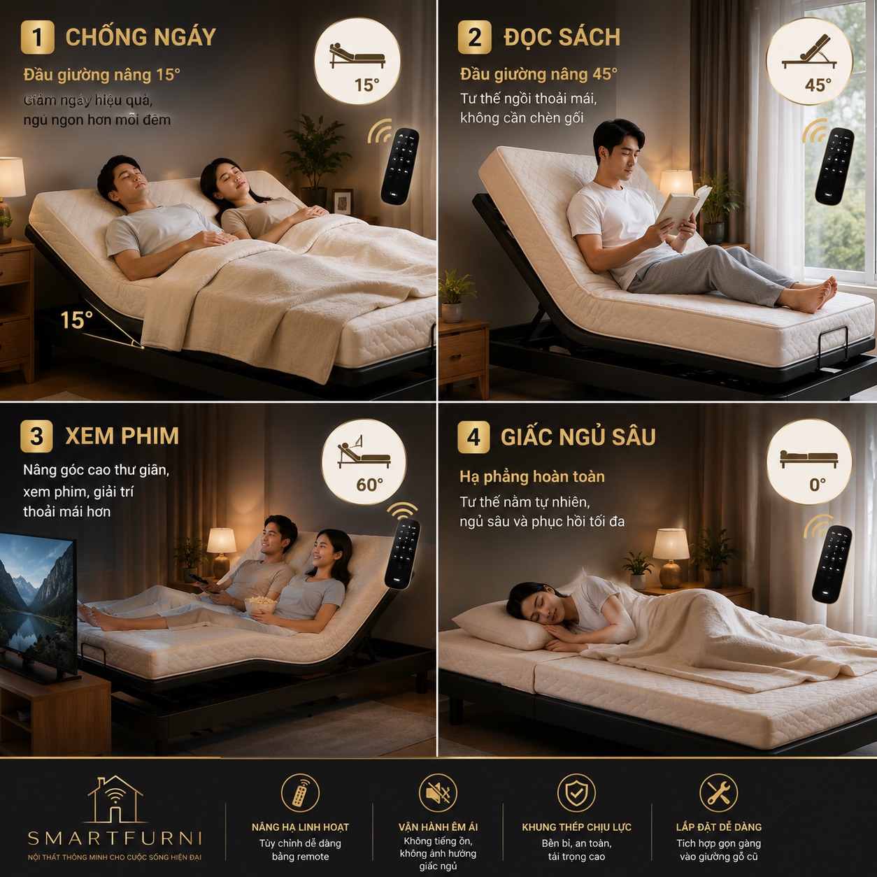 Các lợi ích và tư thế sử dụng GSF150