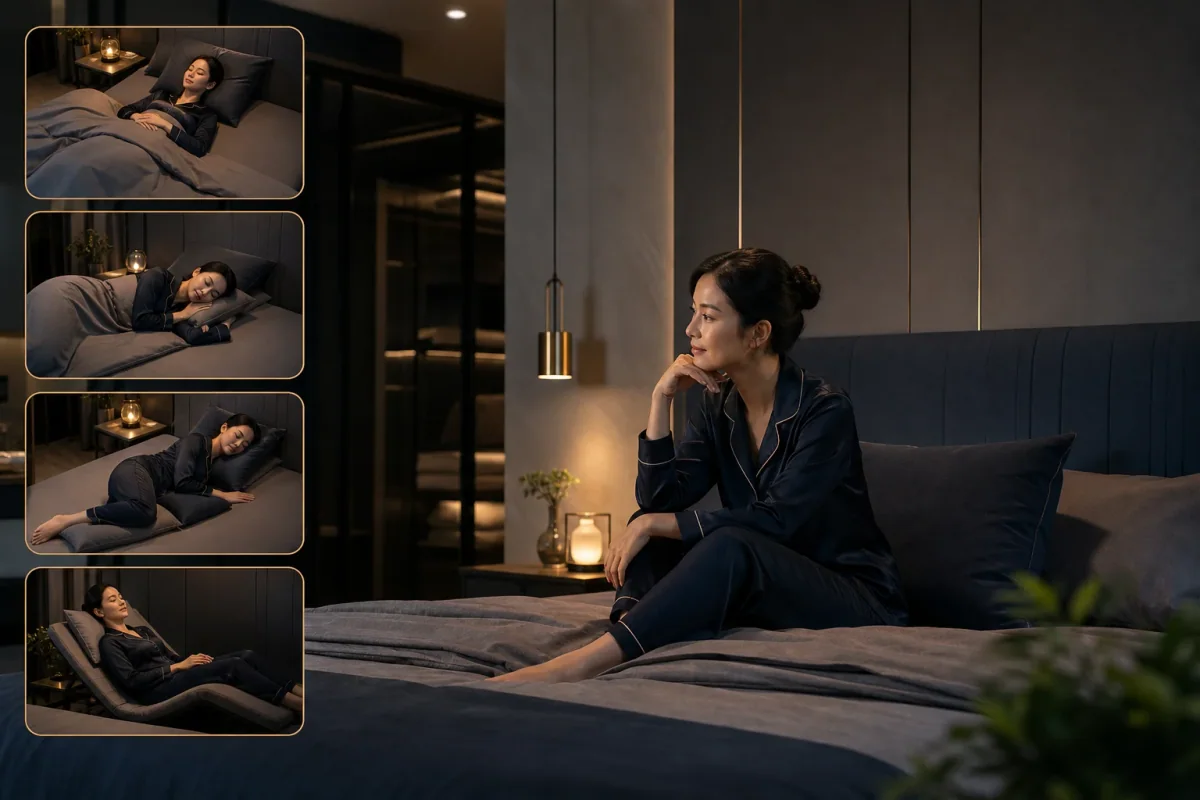 Làm thế nào để tìm tư thế thoải mái nhất cho riêng bạn? - minh họa trong bài 5 Lợi Ích Bất Ngờ Khi Điều Chỉnh Tư Thế Ngủ và Thư Giãn Đúng Cách