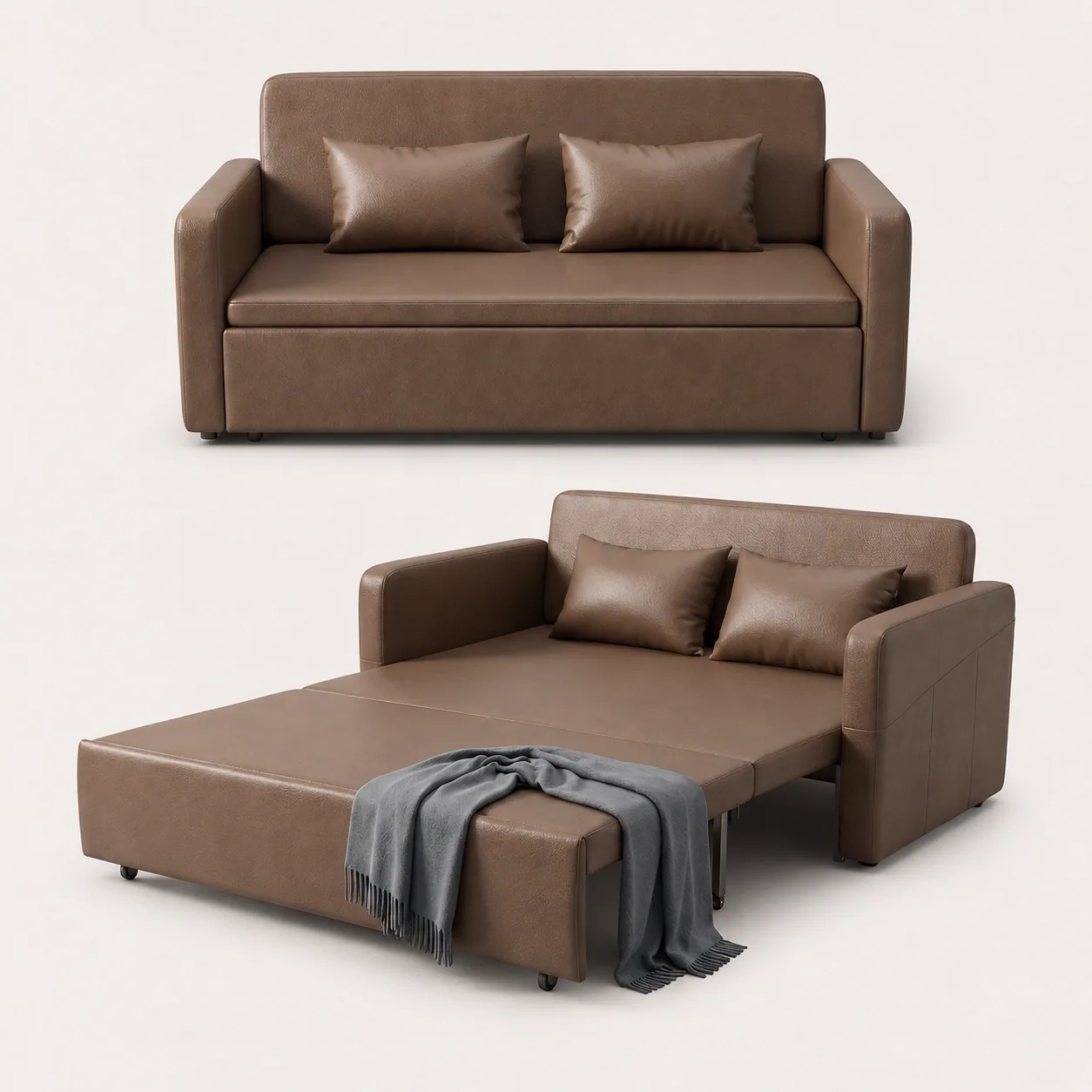 Sofa Giường SMF23 Gỗ Tự Nhiên có Hộc Đựng Đồ SmartFurni SMF23-GTN