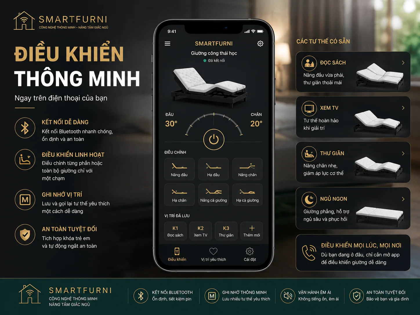 Remote và app SmartFurni